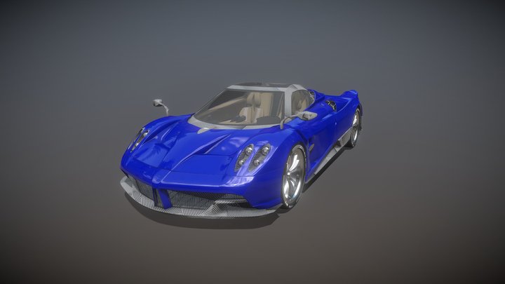 Pagani Huayra Roadster 2017 3D Model