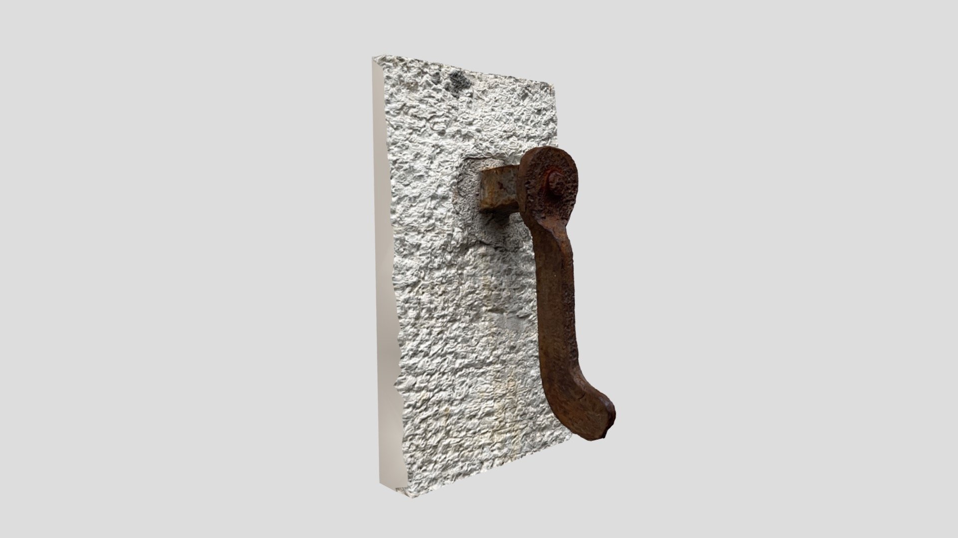 rusty metal sash fastener
