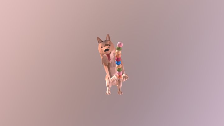 wolf & ice cr,,, 3D Model