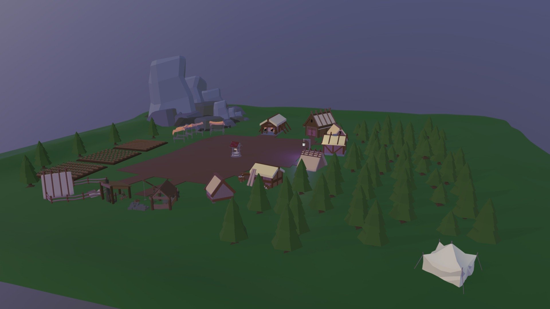 Low Poly Village
