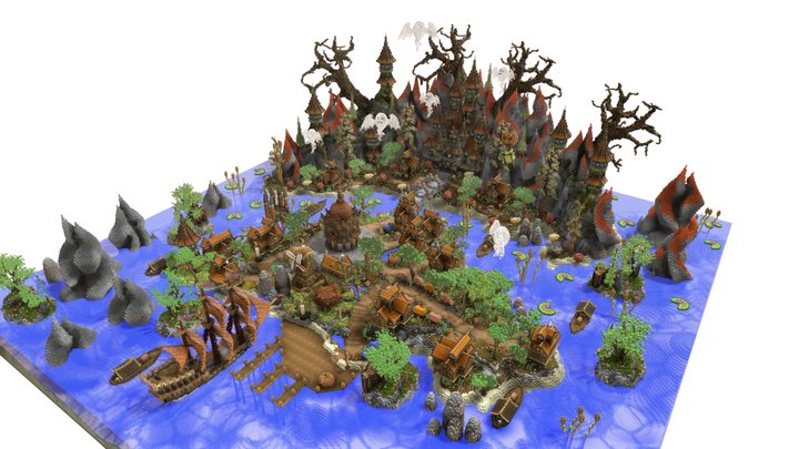 🎃 Magic Village Halloween Edition ⛅ 3D Model
