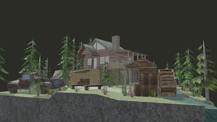 DAE Diorama - ForestLoner 3D Model