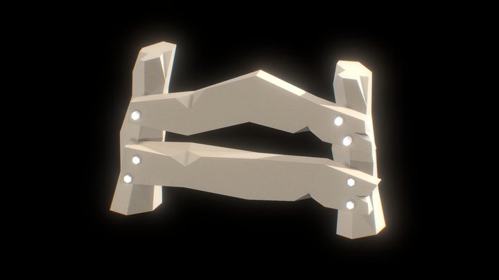 Забор / Fence low poly 3D Model