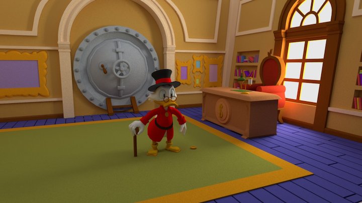 Scrooge McDuck 3D Model