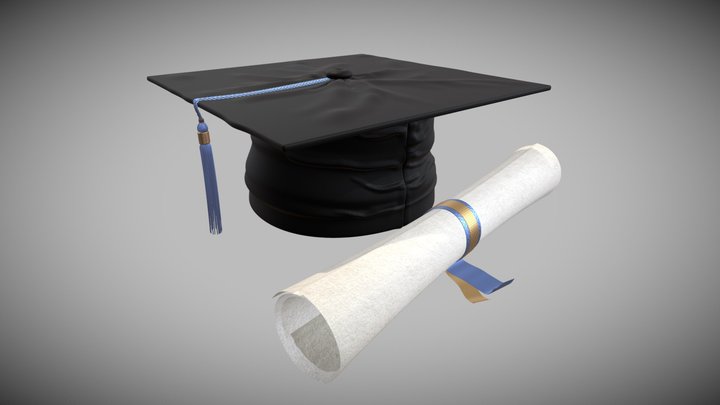 Graduation Cap 3D Model
