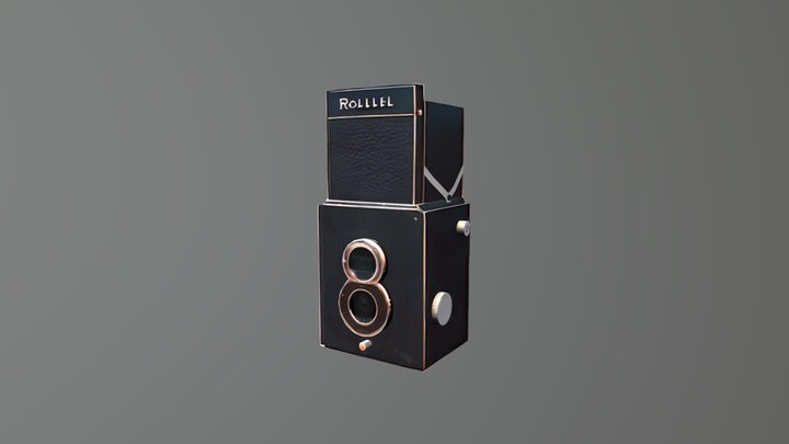Twin Lens Camera 3D Model