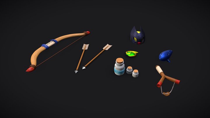 Tloz Ocarina of Time - Props 3D Model