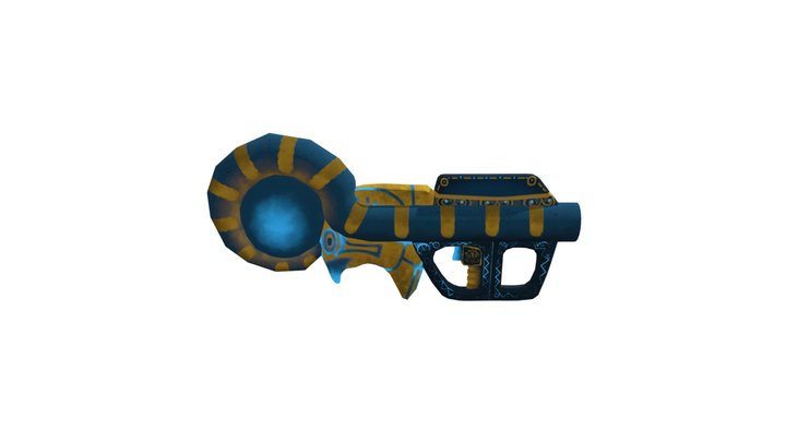 CyberPunk Egypt shooter Automat 3D Model