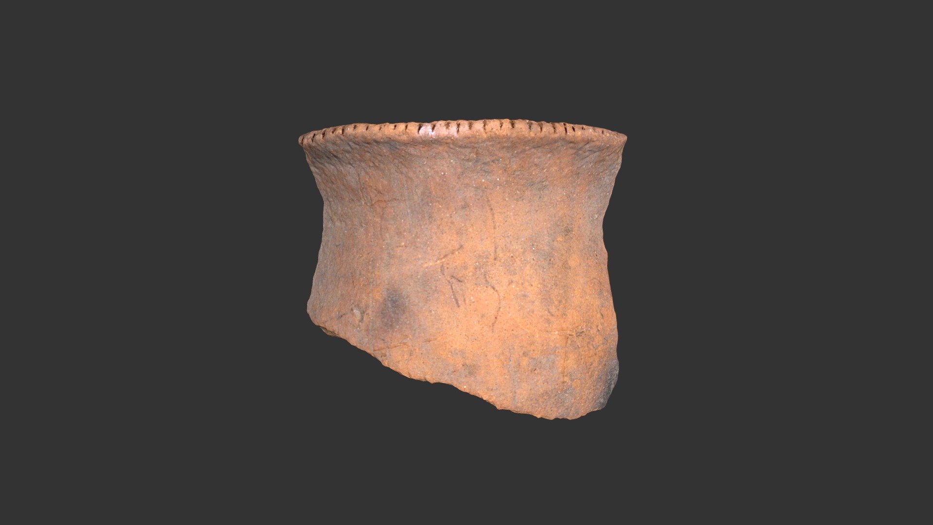 Oldtown Plain Jar Rim (2388p875)