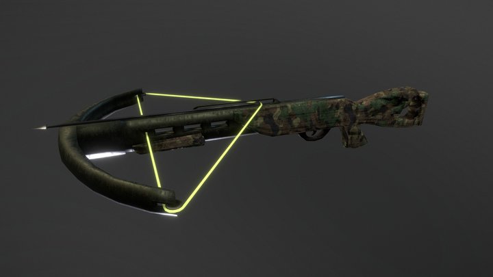 Crossbow & Arrow 3D Model