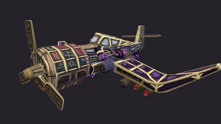 DAE Jinx Winx - Piltover Inspired Plane 3D Model