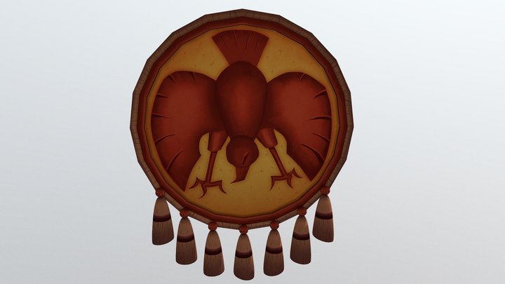 Aztec Shield 3D Model