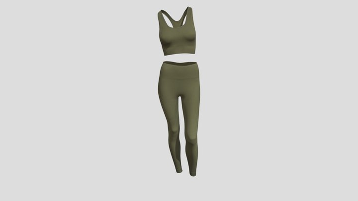 Yoga Set Ivy Green 3D Model