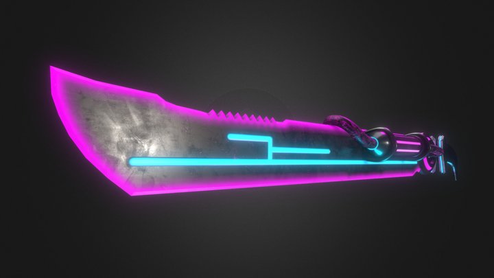 Cyberpunk Sword Variant – Kostenloses 3D-Modell STL