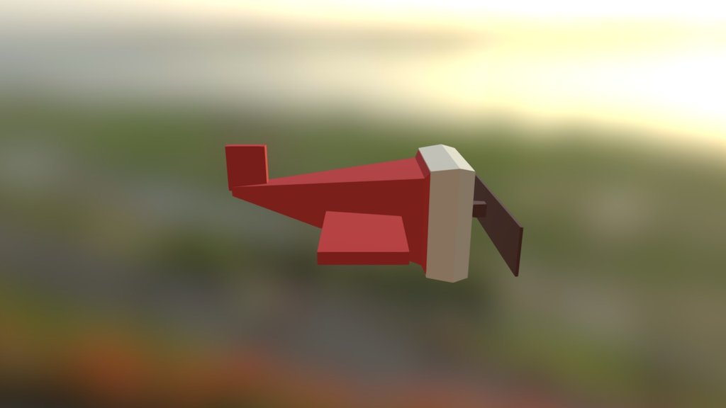 Low Poly Plane - 3D model by HissingMachine [29c748e] - Sketchfab