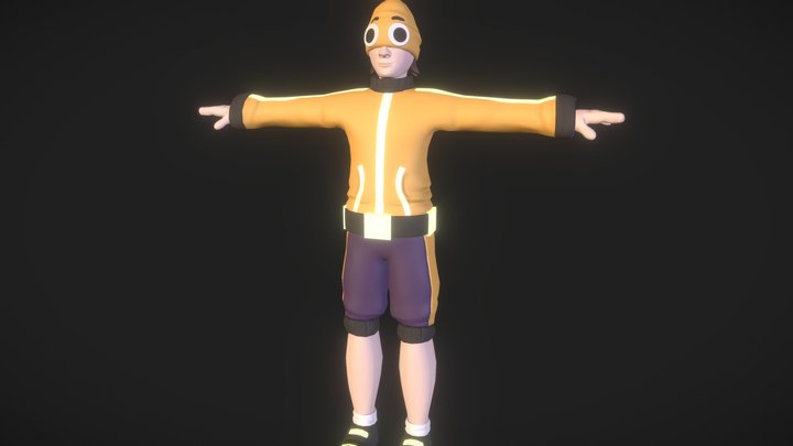 "Sock" Game Character 3D Model