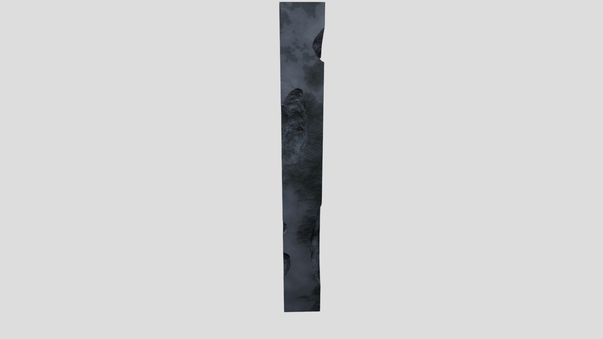 Damaged concrete pillar