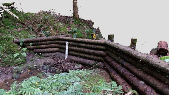Flimby debris dam for flood water control 3D Model