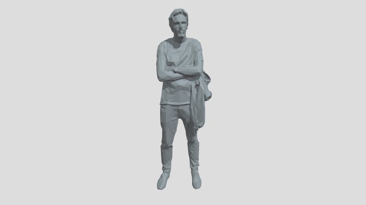 Lowpoly Male Standing – Kostenloses 3D-Modell STL