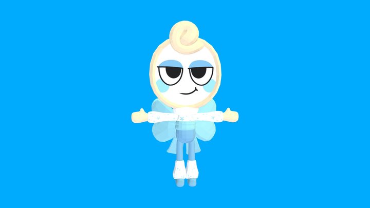 sparkling snow glisten skin 3D Model