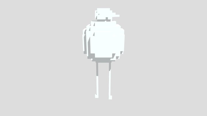 Drifloon Voxel pokemon 3D Model