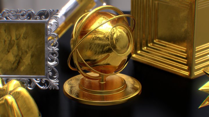 Reality Gold free materials and textures(금괴, 황금) – Modello 3D gratuito STL