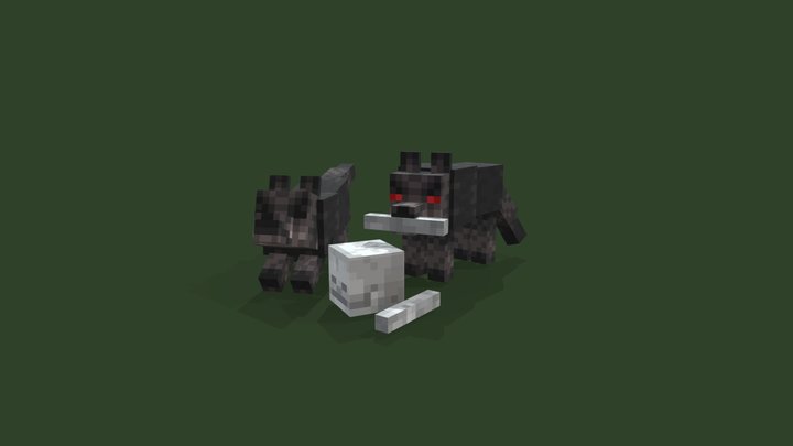 Direwolf 3D Model