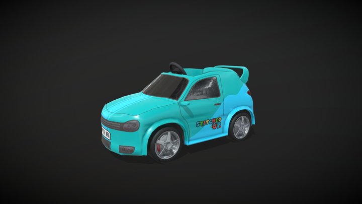 Toy Rally Car 3D Model