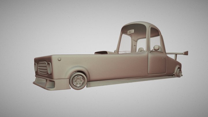Croco Car 3D Model