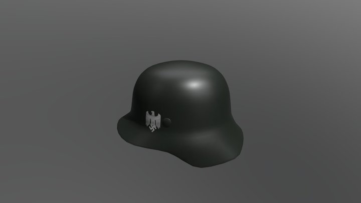 German WW2 helmet (experiment) 3D Model