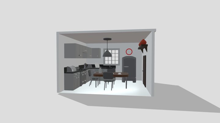 Cozinha 3D 3D Model
