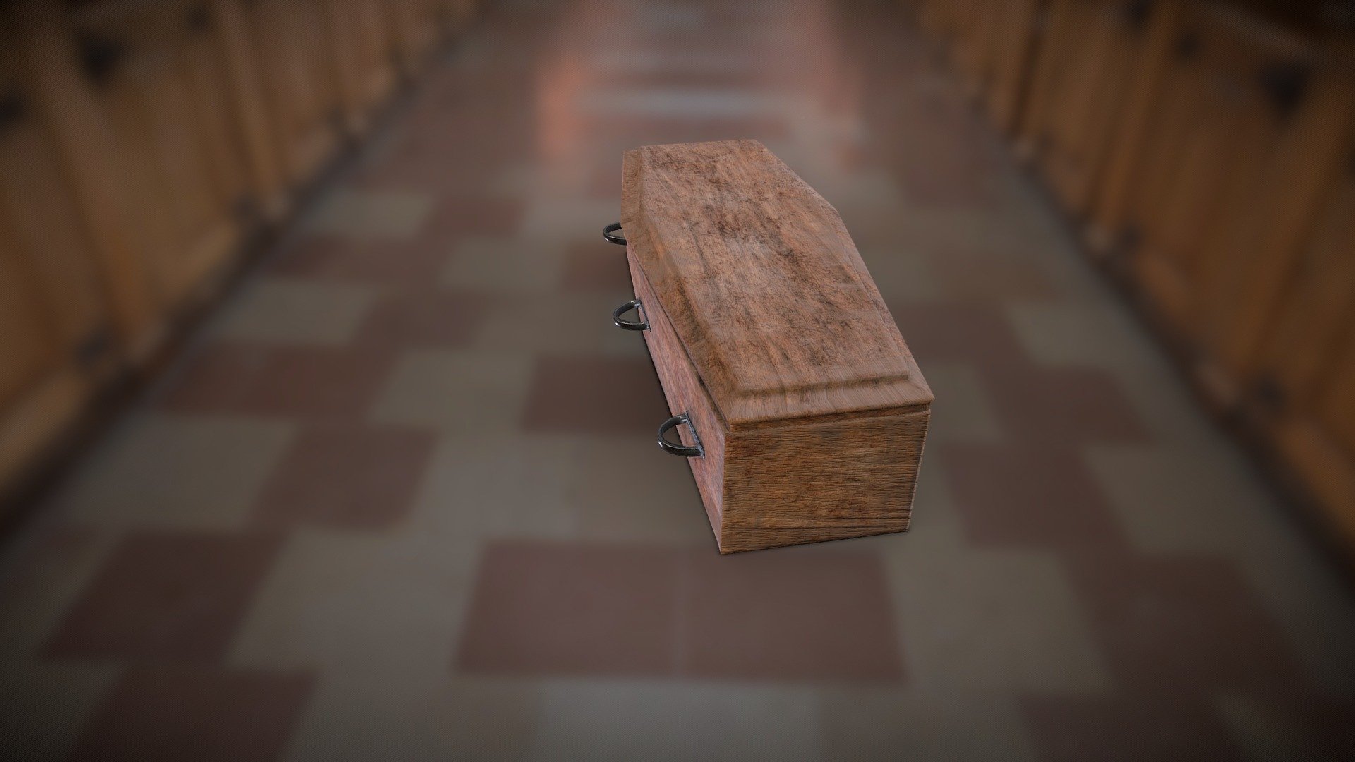 Plain Wooden Coffin