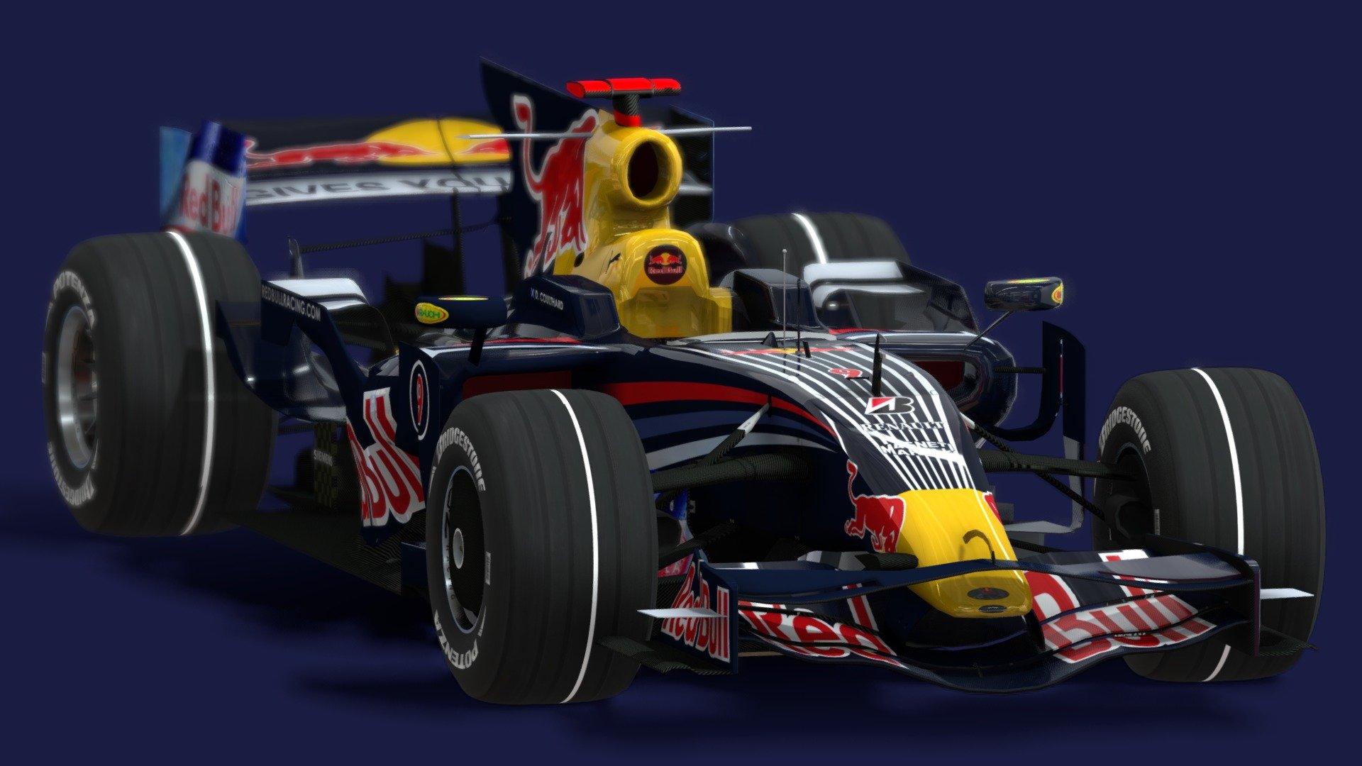 2008 Redbull RB3 - Download Free 3D model by Dave Love SketchFab ...