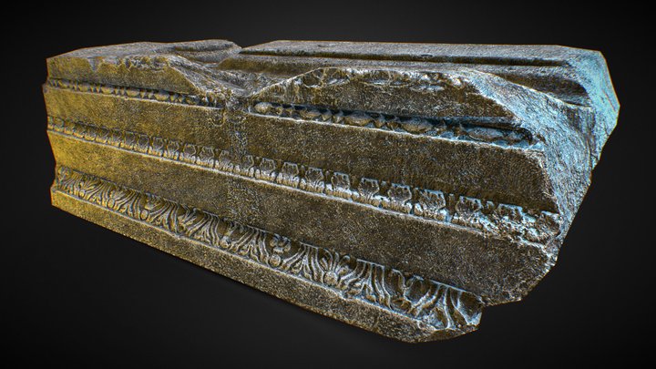 Roman Stone Edge Decoration 3D Model