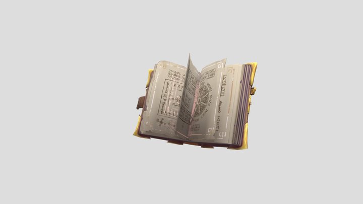 Paladins Book Ancient Knights Secrets 3D Model