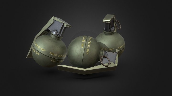 M67 Grenades 3D Model