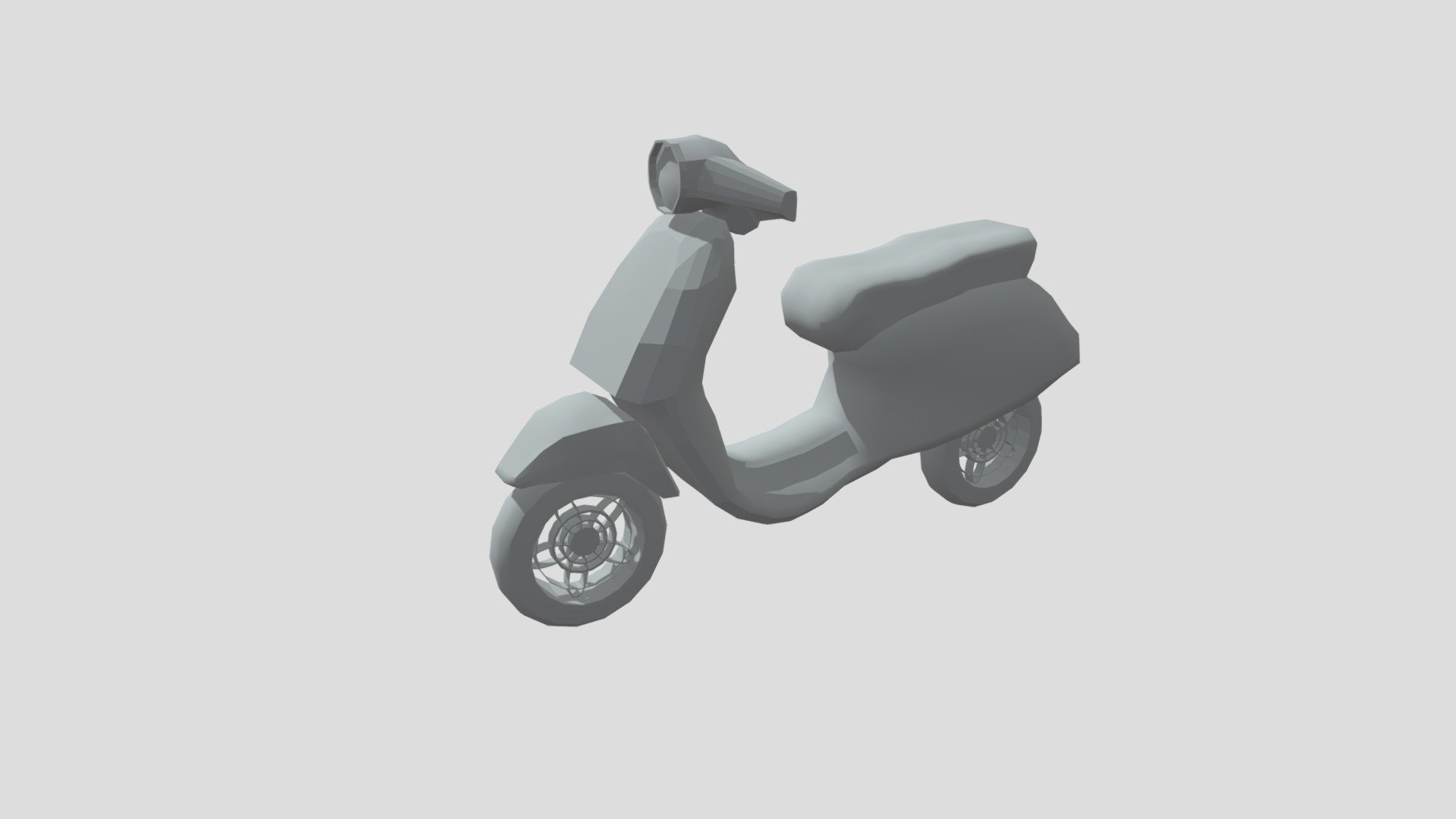 WIP Low Poly Vespa