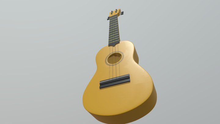 [Maya] Ukulele Mahalo 3D Model