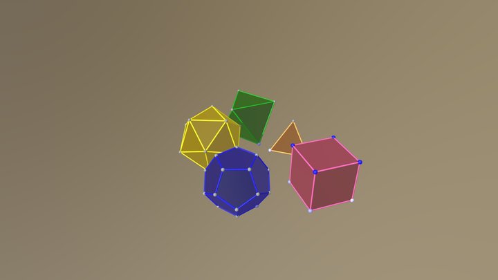 Solidi Platonici 3D Model