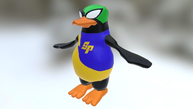Super Penguin 3D Model