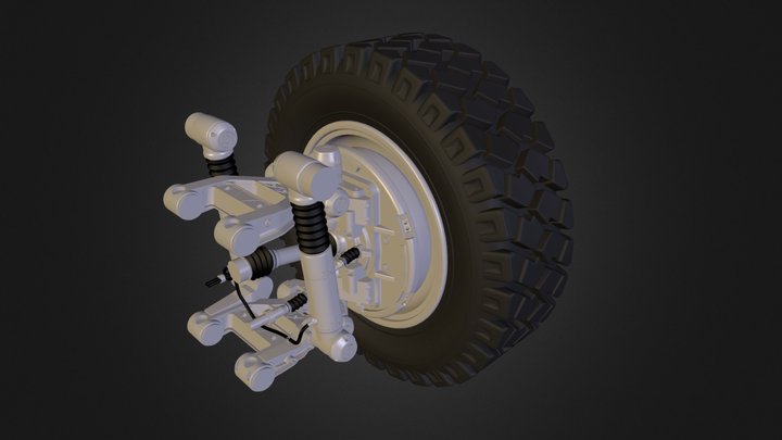 Wheel suspension 3D Model