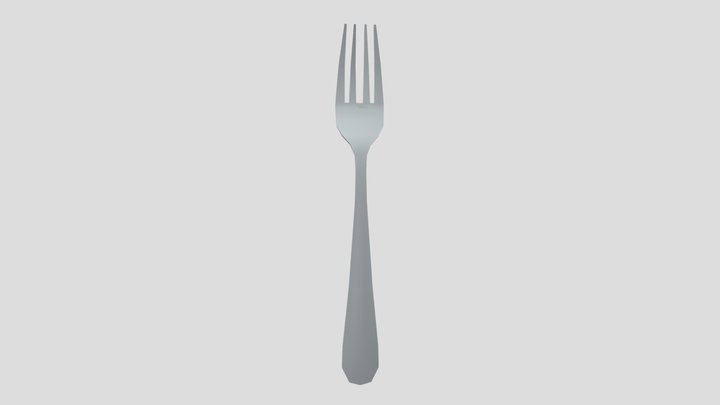 Lowpoly Fork 3D Model