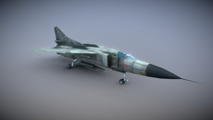 MiG 23 Stretch-Wing 3D Model