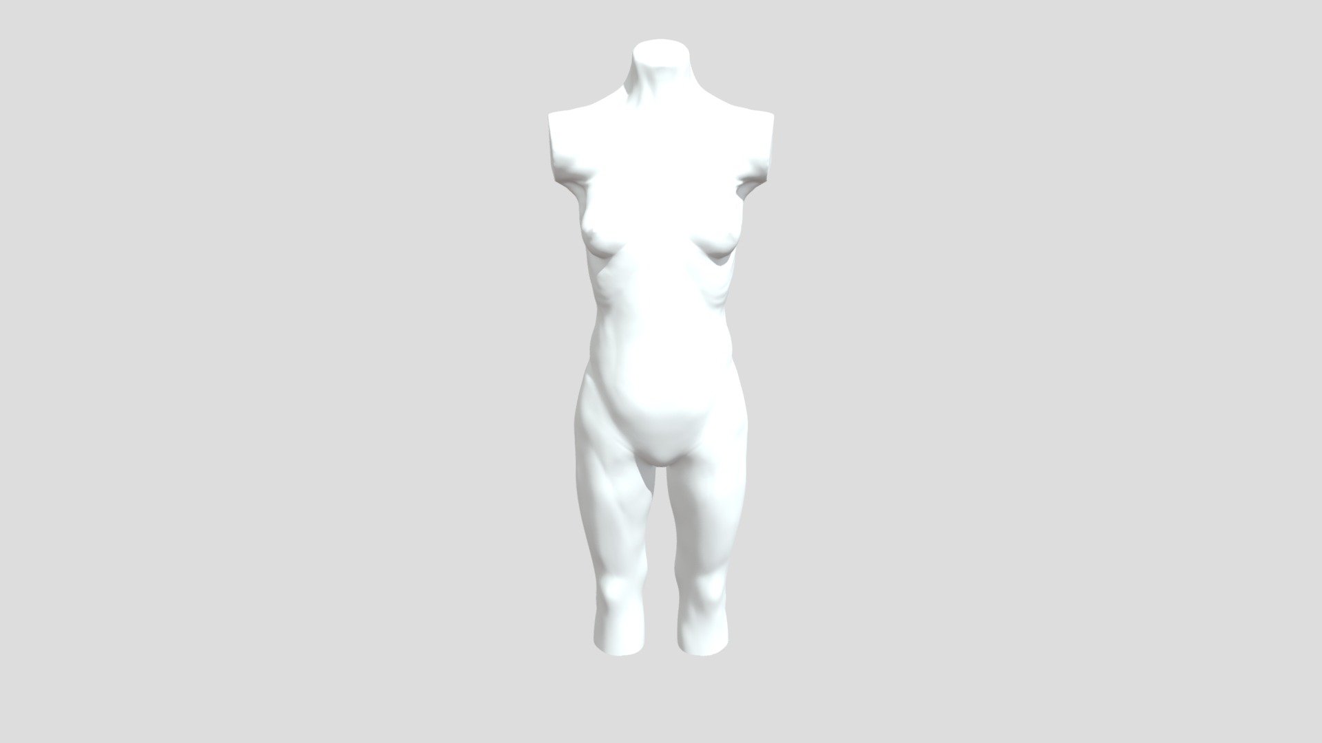Female Torso Study - 3D model by psychochocochip [29d7324] - Sketchfab