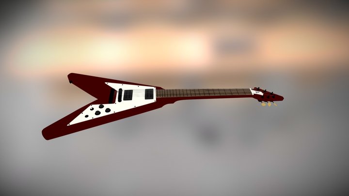 '70s Gibson Flying V in Cinema 4D