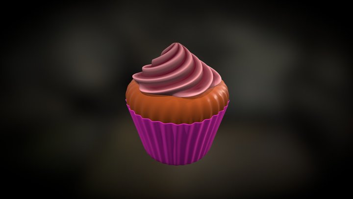 Cupcake Sketchfab 3D Model