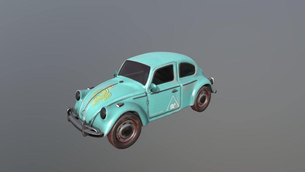 Vintage Volkswagen Beetle - Classic 1940s Car
