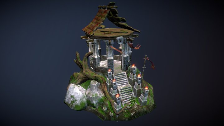 Fantasy Gazebo 3D Model