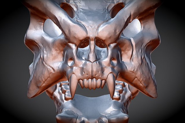 Gankra Skull - via 3DKitbash.com 3D Model