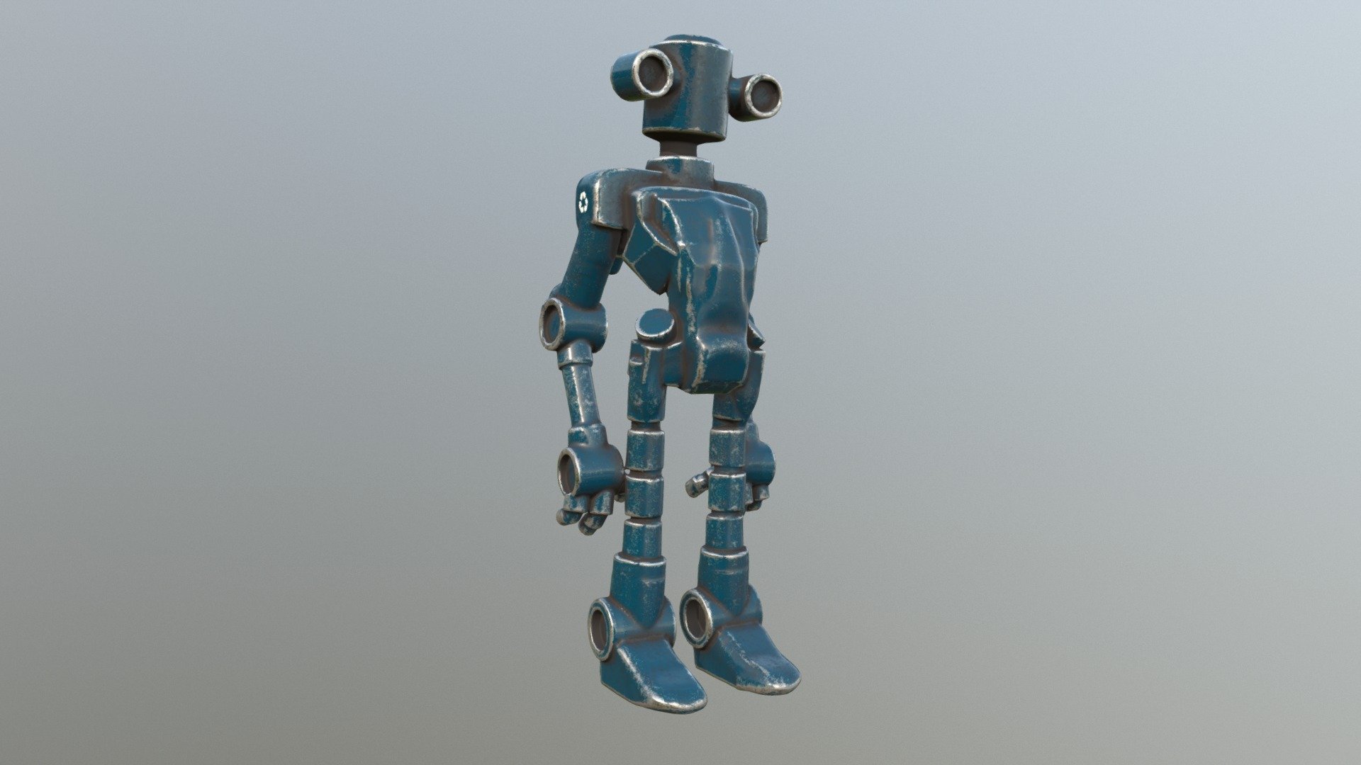 Recycle Bot - Blue Sector - Buy Royalty Free 3D model by stevetalkowski ...